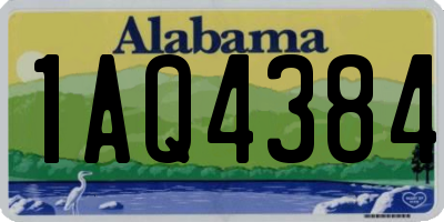 AL license plate 1AQ4384