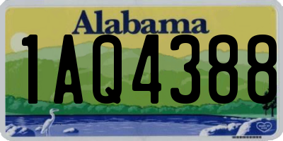 AL license plate 1AQ4388