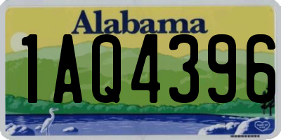 AL license plate 1AQ4396