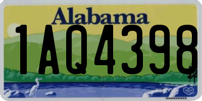 AL license plate 1AQ4398