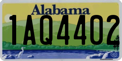 AL license plate 1AQ4402