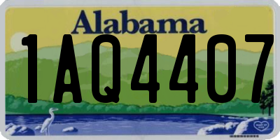 AL license plate 1AQ4407