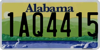 AL license plate 1AQ4415