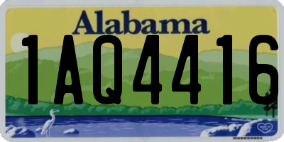 AL license plate 1AQ4416