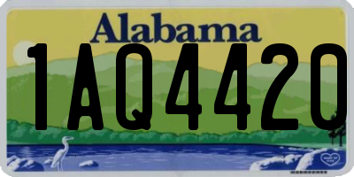 AL license plate 1AQ4420