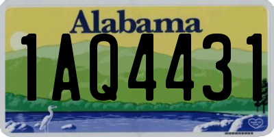 AL license plate 1AQ4431