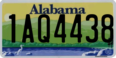 AL license plate 1AQ4438