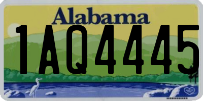 AL license plate 1AQ4445