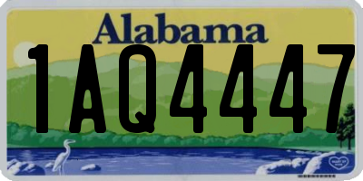 AL license plate 1AQ4447