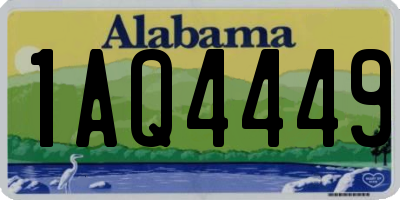 AL license plate 1AQ4449