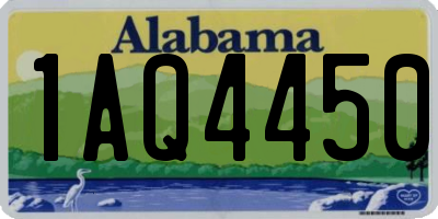 AL license plate 1AQ4450