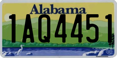 AL license plate 1AQ4451