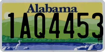 AL license plate 1AQ4453