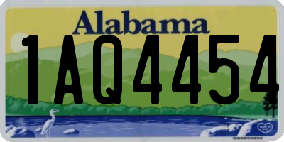 AL license plate 1AQ4454