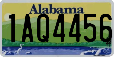 AL license plate 1AQ4456