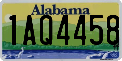 AL license plate 1AQ4458