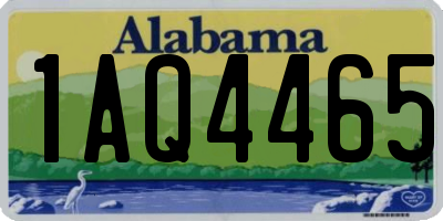 AL license plate 1AQ4465