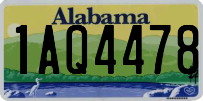AL license plate 1AQ4478