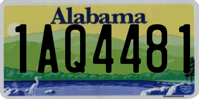 AL license plate 1AQ4481