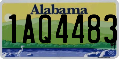 AL license plate 1AQ4483