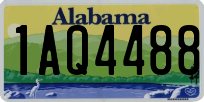 AL license plate 1AQ4488