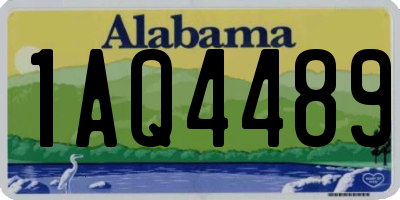AL license plate 1AQ4489