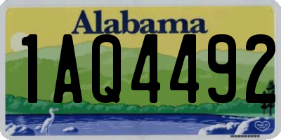 AL license plate 1AQ4492