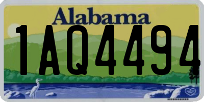 AL license plate 1AQ4494