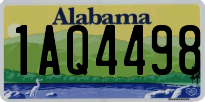 AL license plate 1AQ4498