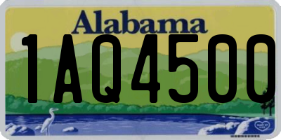 AL license plate 1AQ4500