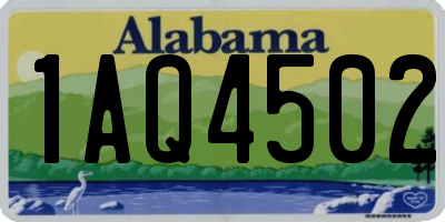 AL license plate 1AQ4502