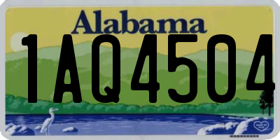 AL license plate 1AQ4504
