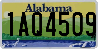 AL license plate 1AQ4509