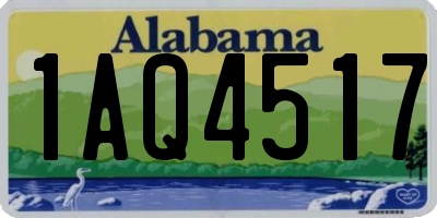 AL license plate 1AQ4517