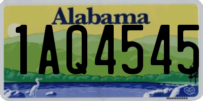 AL license plate 1AQ4545