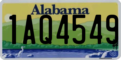 AL license plate 1AQ4549