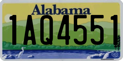 AL license plate 1AQ4551