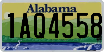 AL license plate 1AQ4558