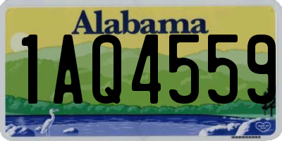 AL license plate 1AQ4559