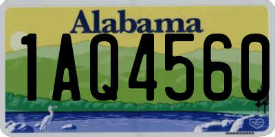 AL license plate 1AQ4560