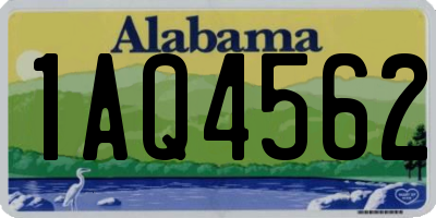 AL license plate 1AQ4562