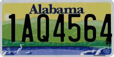 AL license plate 1AQ4564