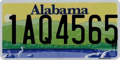 AL license plate 1AQ4565