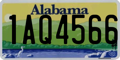 AL license plate 1AQ4566