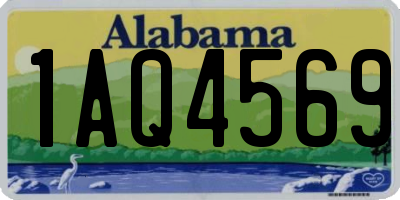 AL license plate 1AQ4569