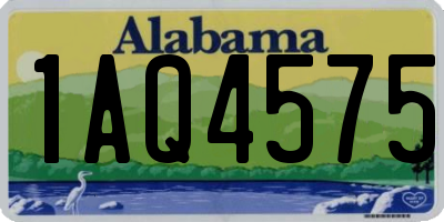 AL license plate 1AQ4575