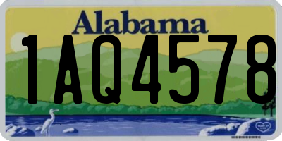 AL license plate 1AQ4578