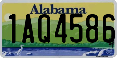 AL license plate 1AQ4586