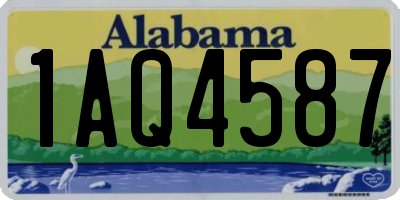 AL license plate 1AQ4587