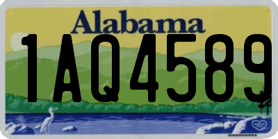 AL license plate 1AQ4589